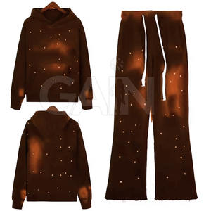 Pantalon de survêtement en strass pour hommes personnalisé couleur unie survêtement Offre Spéciale en strass pour hommes coupe ajustée en coton - Product Image 5