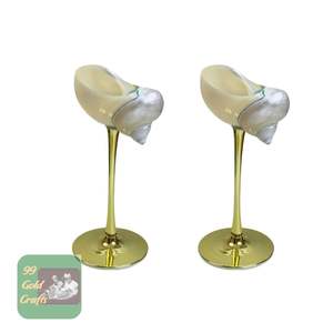 Coupe à martini en coquille de conque naturelle, gobelet à vin fait à la main pour les événements romantiques et la décoration de bar - Product Image 5