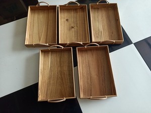 Panier de rangement en bois d'inspiration vintage, solution pratique pour gagner de l'espace avec un design intemporel pour diverses utilisations de rangement domestique - Product Image 3