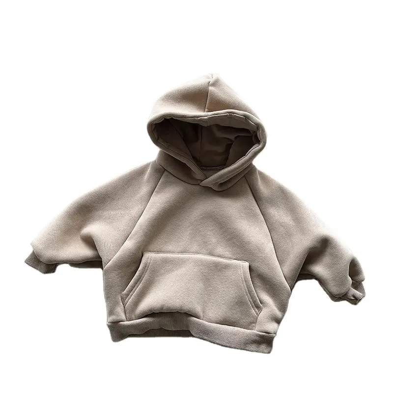 Custom Free Design Logo Kids Jacket Sweatshirt Hoodie With Fleece Little Baby Boy Girl Hoodies Children Tracksuits Clothing