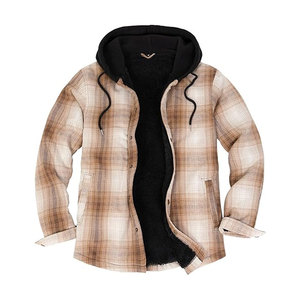 Best Selling Men's Flannel <b>Hoodies</b> Long Sleeve Soft Fabric Comfortable Casual Wear Quick Dry Eco-Friendly for Autumn Winter - Product Image 1