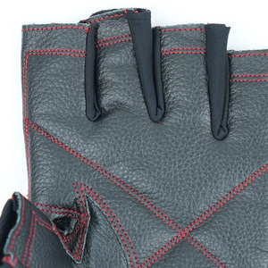Top Quality 100% Genuine Leather <b>Gym</b> Gloves Fitness Training Wrist Support <b>Weight</b> Lifting Gloves - Product Image 4