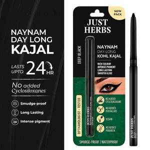 Eyeliner Kajal Naynam Day-Long, noir intense, gel liquide sans cyclosiloxane - Product Image 5