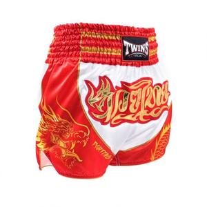 Shorts de combat MMA respirants de qualité supérieure, sur mesure, pour l'entraînement au kickboxing, avec logo brodé sur le devant, shorts de Muay Thai Twins - Product Image 2