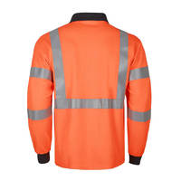 Chemises haute visibilité Orange manches longues polo réfléchissant sécurité résistant au feu vêtements de travail polos pour la construction