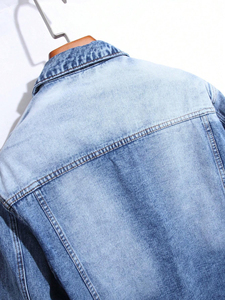 Nueva llegada de calidad superior, chaqueta vaquera con logotipo personalizado, chaqueta vaquera sostenible para hombre, chaqueta vaquera, abrigos, chaqueta suave para hombre - Product Image 3