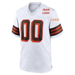 Camiseta de entrenamiento de fútbol americano con número personalizado de la mejor moda, ropa de fútbol de malla de poliéster cómoda para hombres - Product Image 5