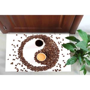 Tapis Yin Yang café, Tapis cadeau pour les amateurs de café, Tapis marron, Tapis en velours - Product Image 5