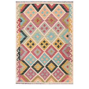 Alfombra Kilim de Maimana, Afganistán, 178 x 127 cm, Alfombras y Juegos de Alfombras Tradicionales Afganas - Product Image 1