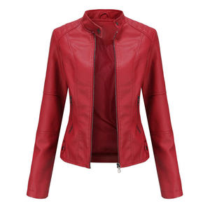 Breathable High Quality Women's Genuine Leather Quilted Winter Jacket with Zipper Closure Windproof & Quick Dry Outerwear - Product Image 2