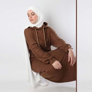 Custom Women s Customizable Long Sleeve Islamic Clothing Wholesale Maxi Muslim Hoodie Sweatshirt - Product Image 2