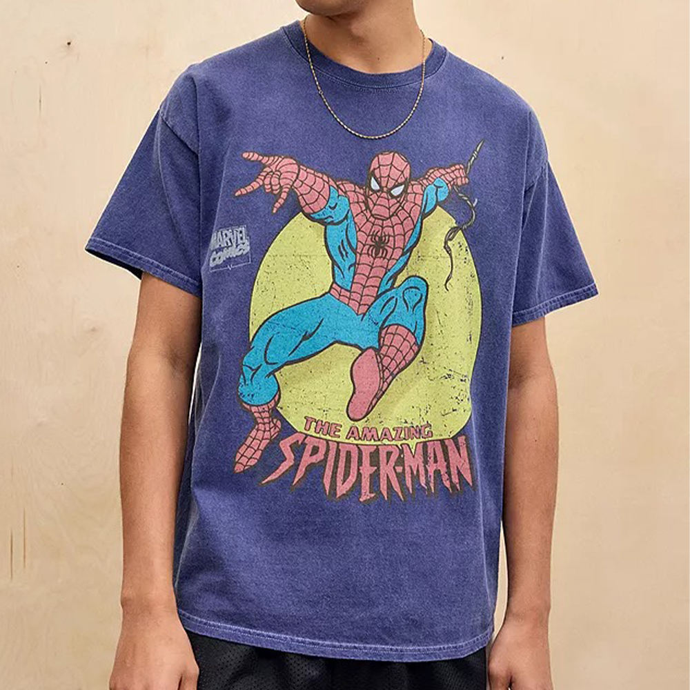 diseño de camiseta de Spiderman de moda: