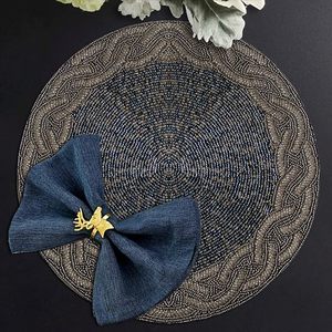 Top Quality Unique Handmade Glass Beaded <b>Table</b> Placemat for Best for Parties and Other Functions Tableware Decorative <b>Low</b> Price - Product Image 3