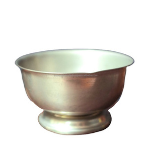 Vajilla metálica desechable ecológica al por mayor, cuenco para servir comida, utensilios de almacenamiento grandes hechos a mano para bodas, fiestas y eventos - Product Image 1