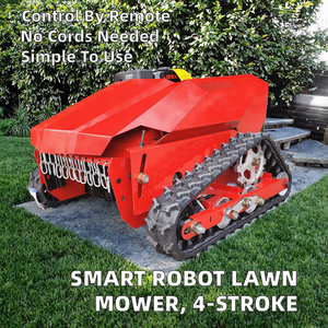 Livraison Gratuite <span class=keywords><strong>Tondeuse</strong></span> à Gazon Industrielle Télécommandée Autopropulsée sur Chenilles 800mm pour Bricolage - Product Image 3