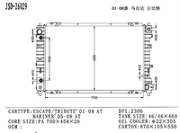 Radiateurs en aluminium de haute qualité JD 26029 pour ESCAPE TRIBUTE 2001-2008 chez Radiator YF47-15-200 Systèmes de climatisation Radiateur