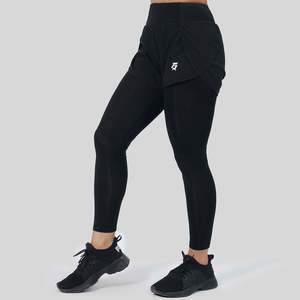 Pantalones Cortos y Medias de Compresión Negros para Entrenamiento, con Soporte y Comodidad Mejorados para las Piernas - Product Image 4