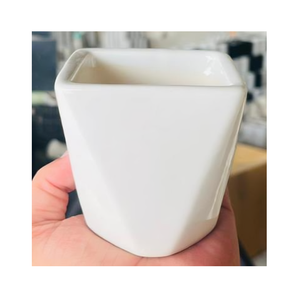 Chic ceramic <b>planter</b> <b>with</b> a handcrafted look perfect for styling succulents <b>herbs</b> or floral plants in any living space setup - Product Image 4