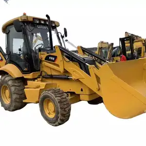 Gebrauchte Katze 420e Bagger lader verwendet billige Katze Raupe Bagger lader zum Verkauf