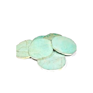 High Quality Amazonite Stone Coasters <b>Crystal</b> Drink Holder Handmade Feng Shui Carved <b>Craft</b> Natural Stone Healing Gift Wholesaler - Product Image 5