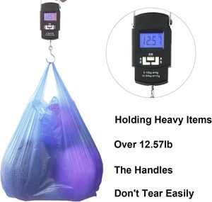 Bolsas de plástico resistentes para camisetas, bolsas de compras, bolsas de mercancía multiusos de tamaño mediano, duraderas - Product Image 5
