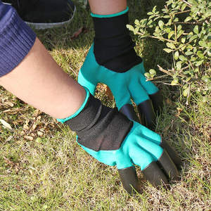Guantes de Jardinería con Garras para Excavar Tierra, Plantar Vegetales, Resistentes a Pinchazos, de Cuero Protector, Anti-Químicos y Duraderos - Product Image 2
