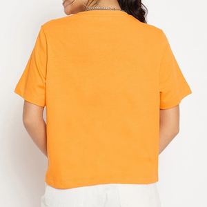 Camiseta de Mujer 2026, Cuello en V, Manga Corta, Corte Regular, Cómoda, Informal, 100% Algodón Ecológico, Personalizable, Precio de Fábrica - Product Image 5