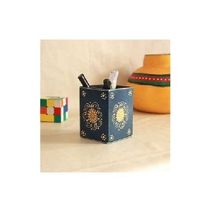 Premium Wooden <b>Desk</b> Pen Holder Organizer Stylish Functional Storage for Office Home <b>Study</b> Ideal for Pens and Pencils - Product Image 1