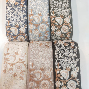 Wholesale Factory Cotton Floral Eyelet Embroidered Lace Trim with Assorted Patterns for DIY - Product Image 1