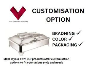 Venta al por mayor de calidad superior 10L de acero inoxidable Rectangular plato de frotamiento calentador de alimentos para buffets y eventos de catering - Product Image 3