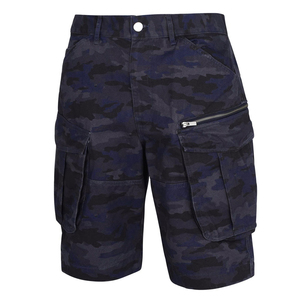 Short cargo classique de haute qualité pour hommes, nouveau design, style de rue, poches avant, vente en ligne, teinture unie, anti-rides, OEM ODM - Product Image 3
