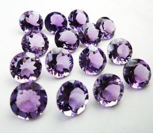 Amatista brasileña, piedra preciosa suelta, corte brillante redondo, 5-12mm, anillo de tamaño mixto, colgante, fabricación de joyas, amatista púrpura de alta calidad - Product Image 5