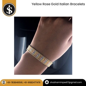 2023กำไลข้อมืออิตาเลียนทำจาก18kt สีเหลืองโรสโกลด์หรูหรามาใหม่ - Product Image 3