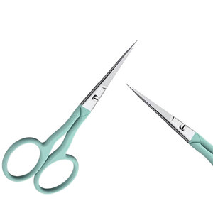 Ciseaux de manucure professionnels incurvés en acier inoxydable, pour droitiers, outil de précision pour la coupe des cuticules, durables et élégants - Product Image 2