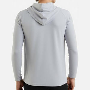 เสื้อฮู้ดผู้ชายแบบสวมใส่สบายสำหรับฤดูหนาว ผ้าโพลีเอสเตอร์ 100% ระบายอากาศได้ดี ซับเหงื่อ ป้องกันแบคทีเรีย แห้งเร็ว - Product Image 6