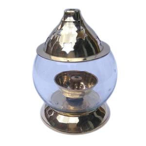 Industrial Brass Metal Oil Diya for Best Prayer Decor <b>Temple</b> Decor Oil Diya With Plated Finishing Design Diya Stand - Product Image 3
