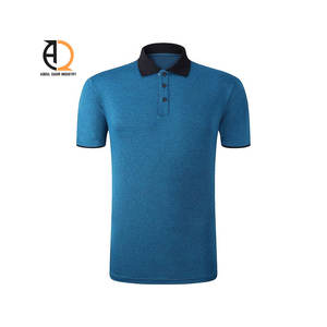 Polo de golf pour homme en coton et polyester de haute qualité, logo personnalisé, séchage rapide, respirant, coupe ajustée - Product Image 6