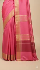 Sari de Seda Tussar Multicolor, Premium y Elegante para Mujer, con Exquisita Artesanía Tradicional de la India - Product Image 2