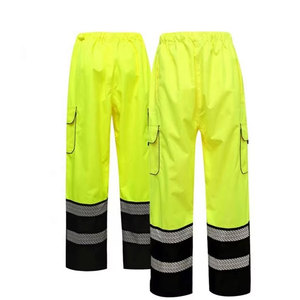 Pantalón de Trabajo Industrial de Tela Personalizada, Ropa de Seguridad de Alta Visibilidad, Fluorescente, ANSI Clase 1, Impermeable - Product Image 1
