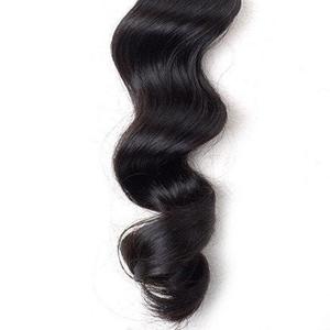 Venta al por mayor de pelo Camboyano de doble estirado 100 por ciento de cutícula alineada cabello humano de un solo donante de ondas sueltas mechones de pelo crudo - Product Image 1