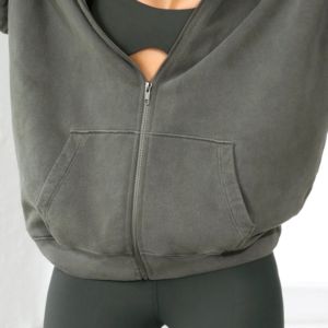 Great Quality Heavy <b>Thick</b> Long Sleeve Screenprint Custom logo 320 Gsm Cotton OEM Puff Oversized Hoodie for Women - Product Image 6
