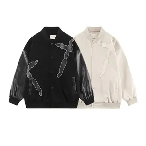 Custom Baseball Letterman Varsity <b>Jacket</b> Classic Leather Patch Leather <b>Racing</b> <b>Jacket</b> for Men Custom Brand - Product Image 1