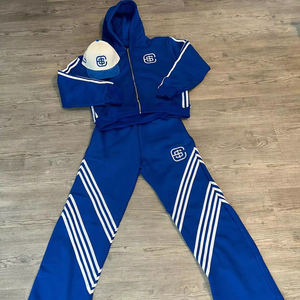 Custom Logo Heavyweight Cotton Hoodie Tracksuit Set Thick French Terry Sweatpants <b>Loose</b> <b>Fit</b> <b>Jogger</b> Sets <b>Men's</b> Sweat Suits - Product Image 1