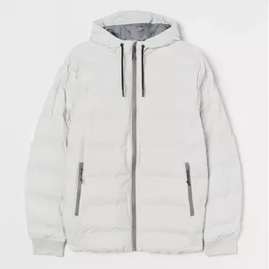 Veste d'hiver en toile à col montant pour homme, surdimensionnée, pour l'extérieur, avec logo personnalisé OEM, vente en gros - Product Image 4
