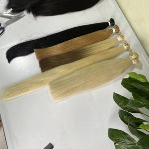 Extensiones de cabello humano con doble cutícula, pelo Remy virgen y ruso, con queratina prepegado italiana, el mejor precio de fábrica - Product Image 5