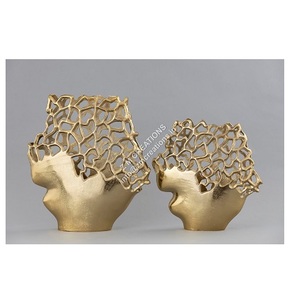 Premium Design Metallic Flower Vase with Unique Shape and New Pattern for Modern Decor Ideas for Export Selling Price - Product Image 2