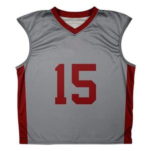 OEM diseño personalizado sublimado Lacrosse Jerseys uniforme sin mangas con nombre y número personalizado 100% tela de malla de poliéster - Product Image 1