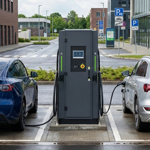 Station de <span class=keywords><strong>recharge</strong></span> rapide DC EVSE sur pied avec écran tactile LCD 7'' 60 kW, nouvelle protection IP54, chargeur pour voitures électriques - Product Image 4