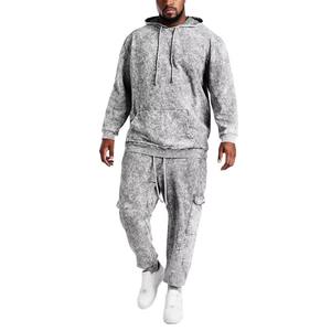 ชุดวอร์มผู้ชายแบบย้อมสีเอซิดสั่งทำพิเศษ ผ้าคอตตอนหนา 100% สไตล์สตรีทแวร์ สำหรับทุกเพศ - Product Image 1