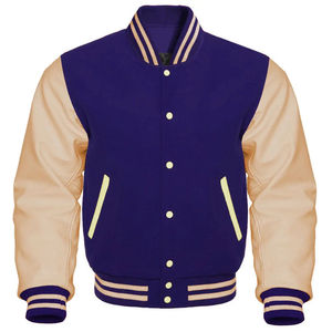 Chaqueta Universitaria de Béisbol Reversible de Alta Calidad para Hombre con Parches de Lona Personalizados y Logotipo Bordado a un Precio Razonable en Oferta - Product Image 2